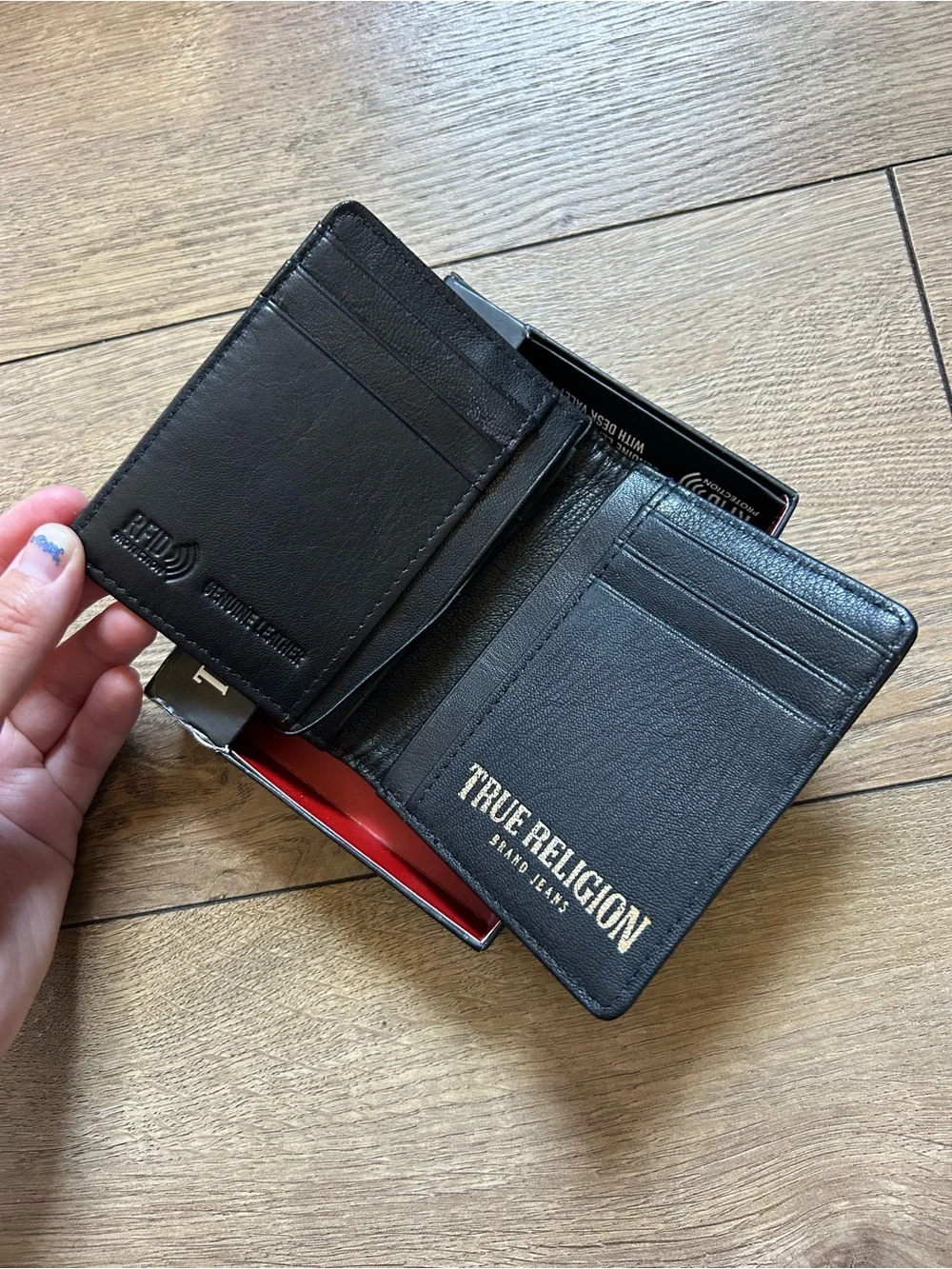 True Religion fold compartment